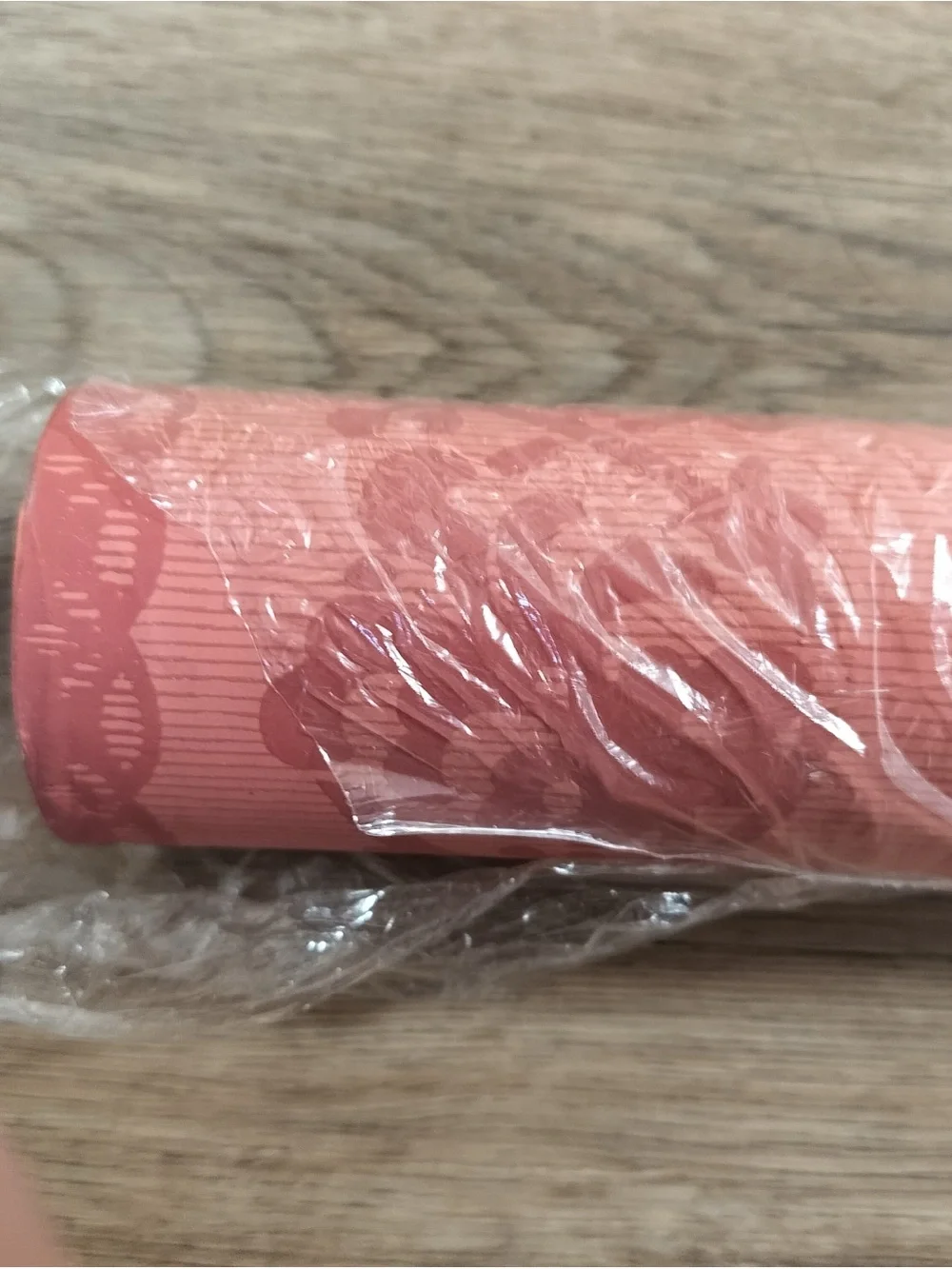 Thibaut Vintage Wallpaper T-4266 Coral Pink Damask Stripe Double Roll